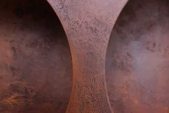 Abstraktes Regal ART AMBIENTE 180cm kupfer Beton Edelrost-Look Standregal