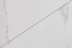 Ausziehbarer Esstisch ATLAS 160-200cm weiß Keramik schwarz Metall