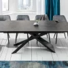 Ausziehbarer Esstisch EUPHORIA 180-220-260cm Graphit Keramik made in Italy