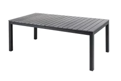 Ausziehbarer Gartentisch DESIGNO 200-250-300cm grau Aluminium In- und Outdoor Esstisch