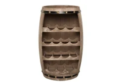 Authentisches Weinregal BODEGA 65cm natur Pinie Weinfass Shabby Chic