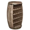 Authentisches Weinregal BODEGA 80cm natur Pinie Weinfass Shabby Chic