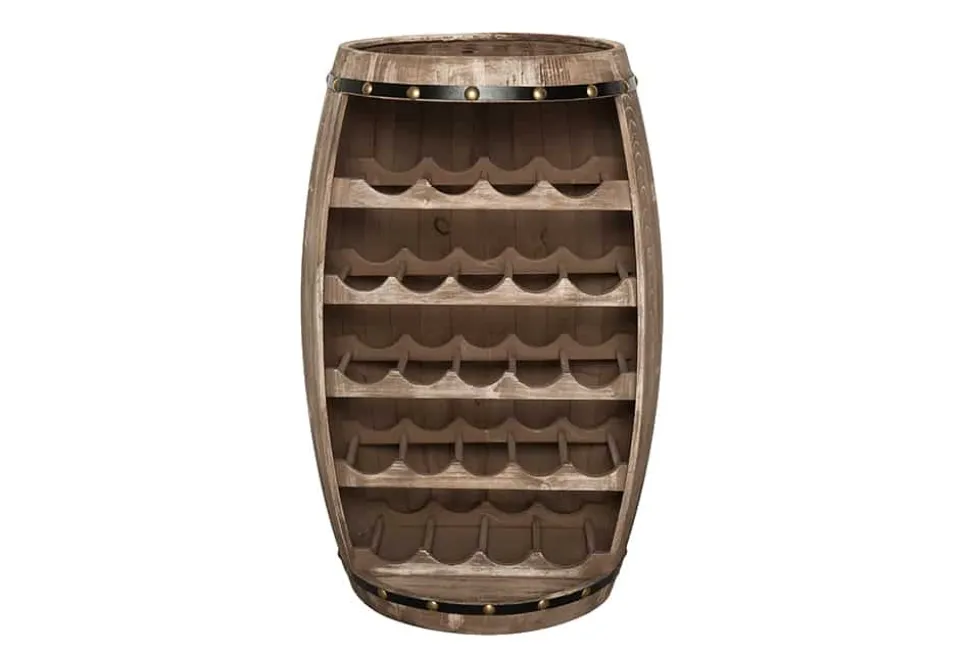 Authentisches Weinregal BODEGA 80cm natur Pinie Weinfass Shabby Chic