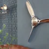 Authentische Wanddekoration SCREW III 90cm silber Flugzeug Propeller