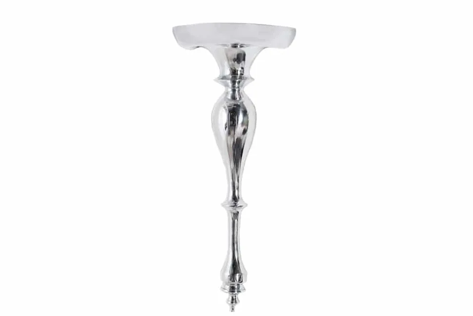 Barocke Wandkonsole SCALA 60cm silber Aluminium Wandregal