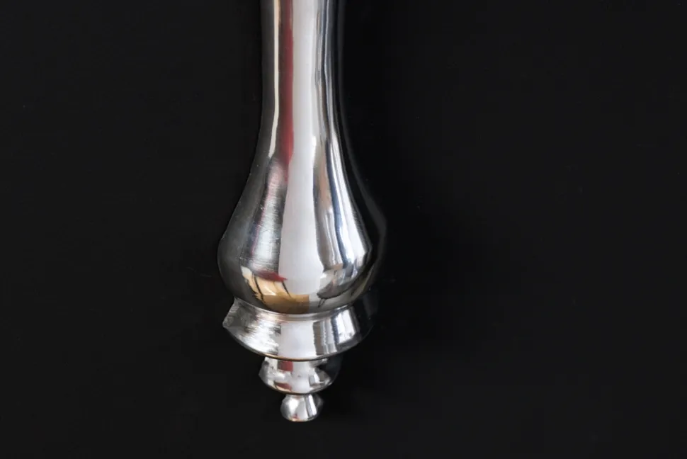 Barocke Wandkonsole SCALA 60cm silber Aluminium Wandregal