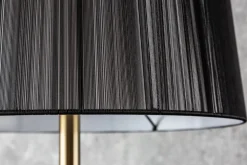 Barock Stehlampe LUCIE 160cm schwarz gold gebürstet Stehleuchte