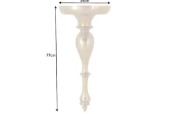 Barock Wandkonsole SCALA 80cm gold Metall Wandregal handmade Wanddekoration