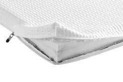 Bequeme Matratze mit Topper CLOUD FLEX 180x200cm dunkelgrau Tonnentaschenfederkern 9-Zonen