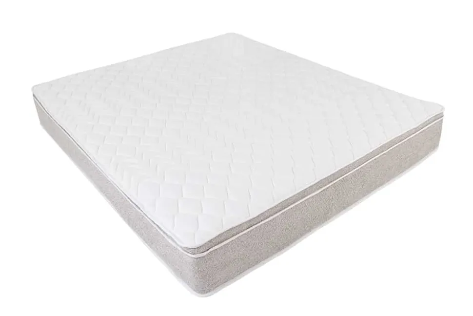 Bequeme Matratze mit Topper CLOUD FLEX 180x200cm greige Tonnentaschenfederkern 9-Zonen