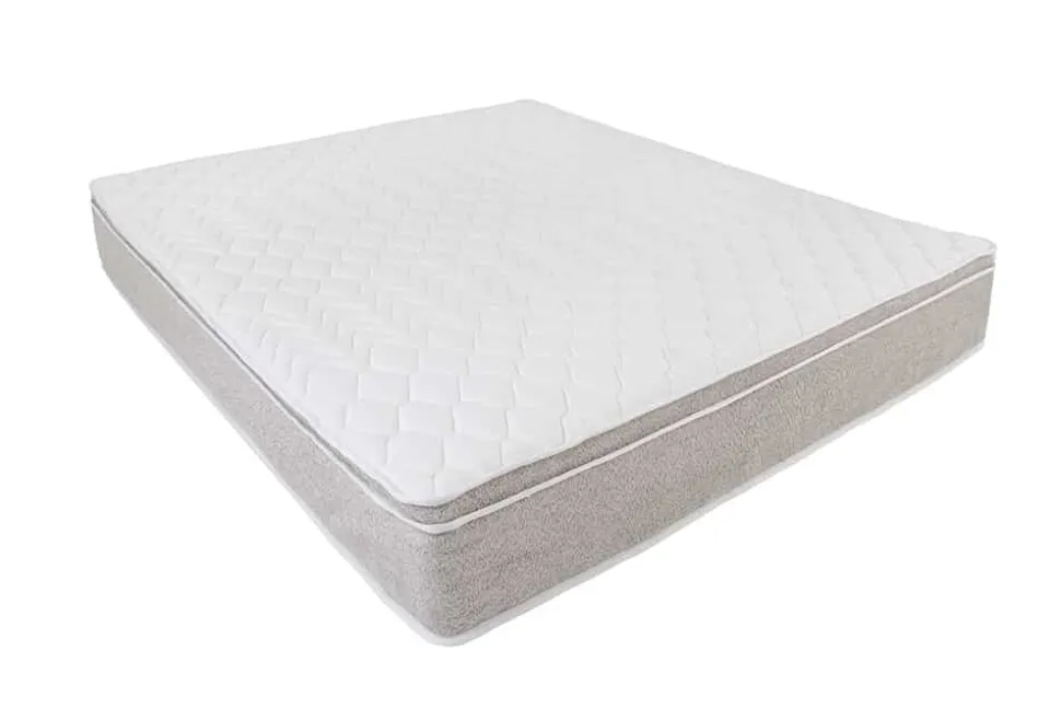 Bequeme Matratze mit Topper CLOUD FLEX 180x200cm greige Tonnentaschenfederkern 9-Zonen