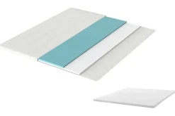 Bequemer Topper CLOUD FLEX 180x200cm weiß