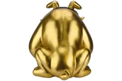 Deko-Figur BULLDOG 70cm gold handmade Hunde-Skulptur