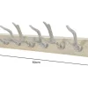 Dekorative Wandgarderobe DEER 50cm messing Metall Hirschgeweih Kleiderhaken