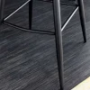 Design Barhocker EUPHORIA dunkelgrün Samt schwarze Metallbeine Barstuhl mit Lehne