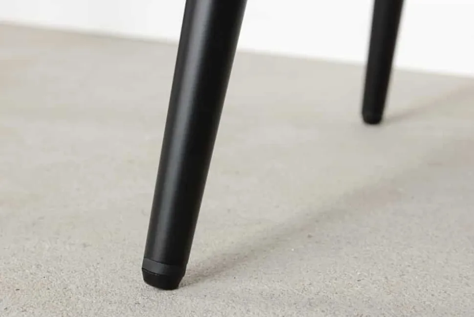 Design Barhocker MILANO rost braun Samt Barstuhl mit Lehne Metall schwarz Chesterfield-Steppung