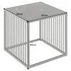 Design Beistelltisch ARCHITECTURE 40cm graphit Metall