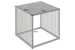 Design Beistelltisch ARCHITECTURE 40cm graphit Metall