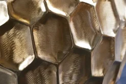 Design Beistelltisch ORGANIC ORIENT 55cm gold Metall Hammerschlag Nachttisch handmade rund