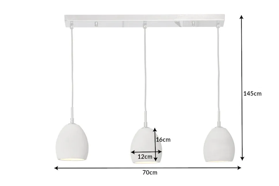 Design Beton Hängeleuchte CEMENT-COLLECTION III Industrial Design