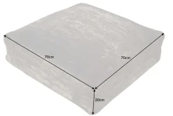 Design Bodenkissen XL MODERN ART 70cm braun abstraktes Muster Sitzkissen
