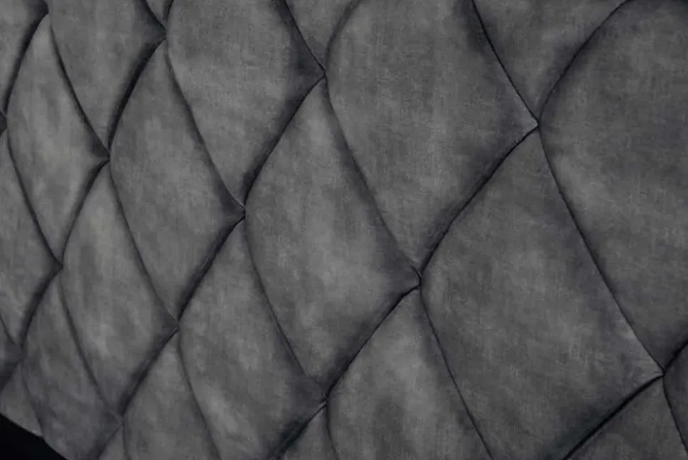 Design Boxbett ELYSIUM 180x200cm dunkelgrau Samt mit Stauraum und Lattenrost