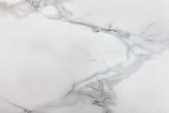 Design Couchtisch MARVELOUS 90cm weiß Marmor Keramik schwarzes Metall
