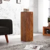 Design Deko Säule 3er Set MAKASSAR 80cm braun Sheesham stone finish Handarbeit
