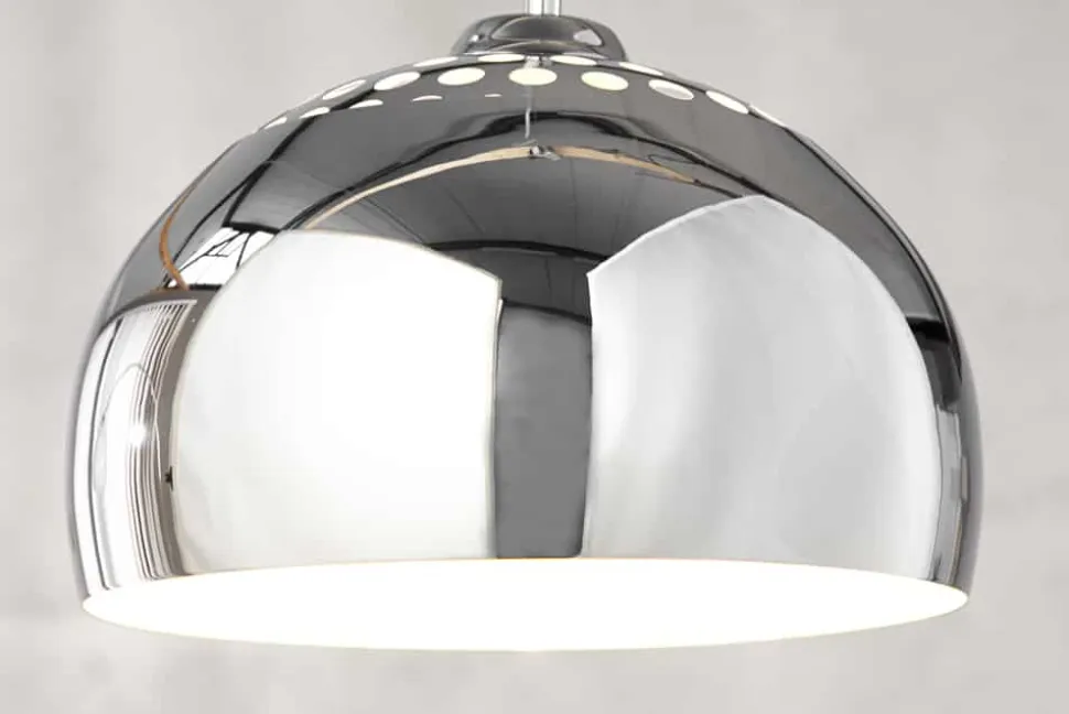 Designer Hängelampe CHROME BALL 32cm chrom Pendelleuchte Modern Design
