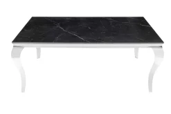 Design Esstisch MODERN BAROCK 180cm schwarz anthrazit chrom Keramik Marmor
