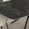 Design Esstisch OSAKA 160cm anthrazit Keramik schwarz Sterngestell Metall