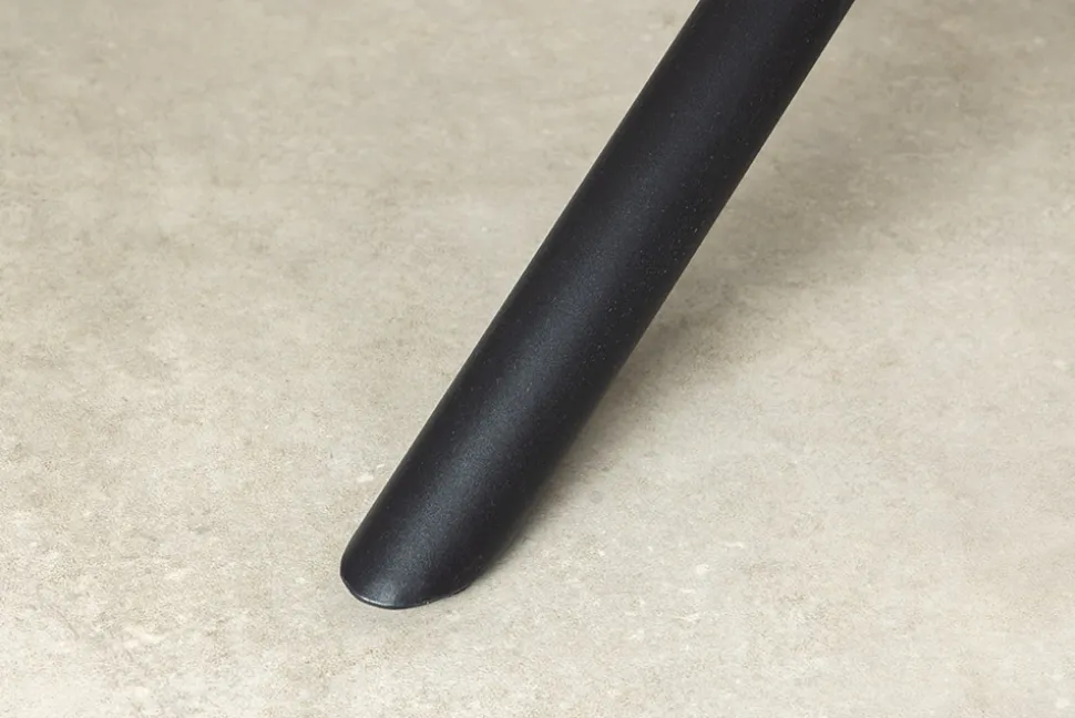 Design Esstisch OSAKA 200cm weiß Keramik schwarz Sterngestell Metall