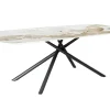 Design Esstisch OSAKA 200cm weiß schwarz Pandora Keramik Sterngestell Metall