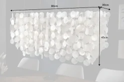 Design Hängelampe SHELL REFLECTIONS 80cm Muschellampe Perlmutt