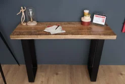 Design Konsolentisch IRON CRAFT 115cm Mangoholz Eisen Schreibtisch