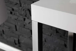 Design Konsole WHITE DESK 120cm weiß Hochglanz Bürotisch