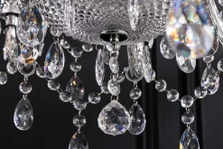 Design Kronleuchter CRYSTAL XL 80cm klar Acryl 15-armig Lüster