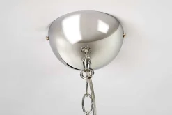 Design Kronleuchter CRYSTAL XL 80cm klar Acryl 15-armig Lüster schwarz mit Schirmen