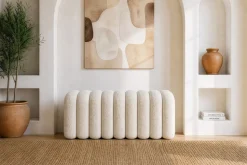 Design Polsterbank VOGUE 95cm beige Bouclé Bettbank