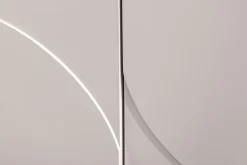 Design Sideboard SAVOY 180cm kaschmir weiß Marmor Keramik mit Stauraum und 3D-Front