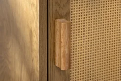 Design Sideboard VIENNA 120cm natur Wiener Geflecht Kommode