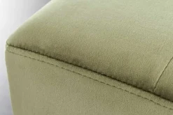 Design Sitzbank BOUTIQUE 100cm grün Samt schwarze Metallbeine