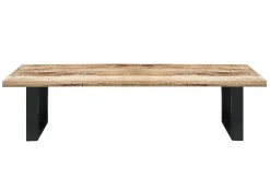 Design Sitzbank IRON CRAFT 170cm Mangoholz Eisen Industrial Design
