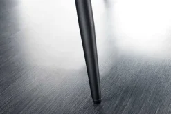 Design Sitzbank TURIN 160cm braun schwarz Metallbeine mit Armlehne