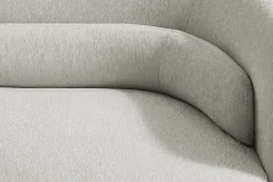 Design Sofa GATSBY 230cm greige Chenille Federkern 3-Sitzer Couch Rundum-Bezug
