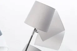 Design Stehlampe LEVELS 176cm schwarz grau mit 5 Leinenschirmen