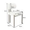 Design Stuhl BELLANO creme beige Chenille Cremona Metallgestell Walnuss