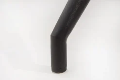 Design Stuhl DIVANI dunkelgrau Metallgestell schwarz im Retro Stil