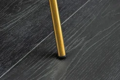 Design Stuhl NOBLESSE champagner beige Samt golden verchromtes Metallgestell
