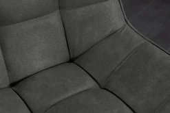 Design Stuhl ROADSTAR grau schwarze Metallbeine